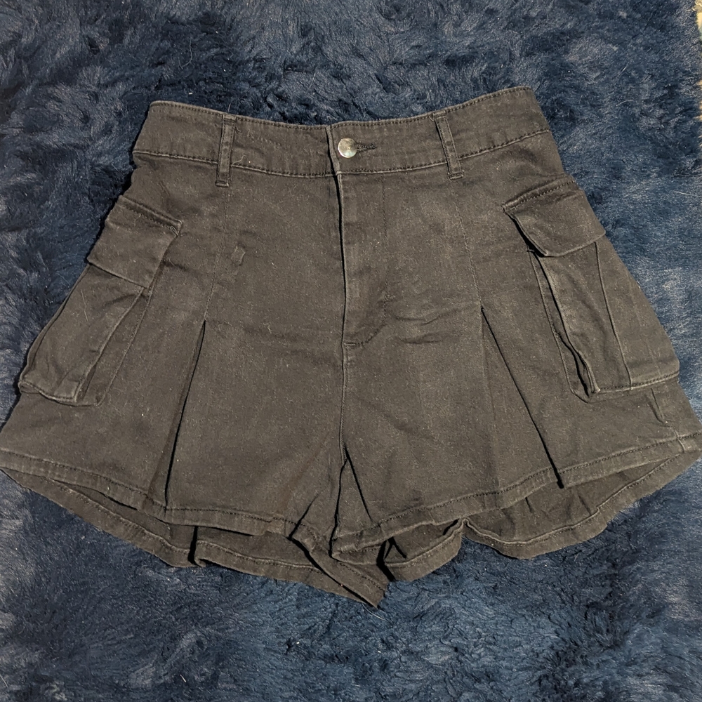 Active USA Dark Gray Women's Cargo Shorts